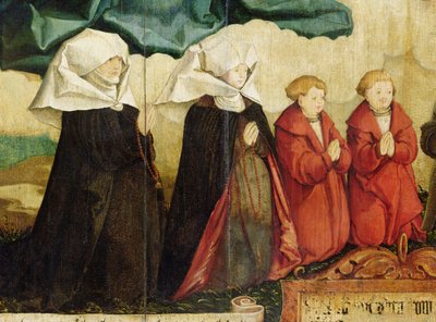 Adoradores arrodillados (detalle) de Master of Messkirch